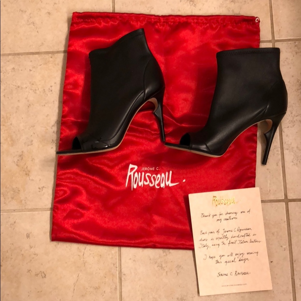 Jerome C. Rousseau peep toe booties